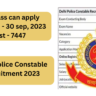 Delhi Police Constable Recruitment 2023